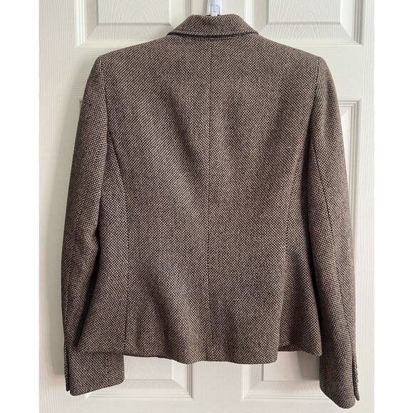 CHAPS Vintage Herringbone Wool Blend Equestrian Blazer Jacket - Picture 6 of 13